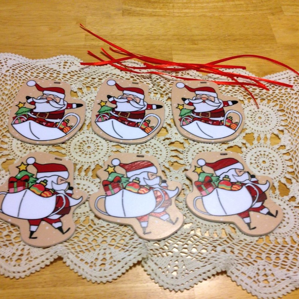 Santa Christmas Ornaments Oversized